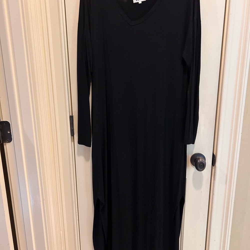 Elegant Black Long Sleeve Dress